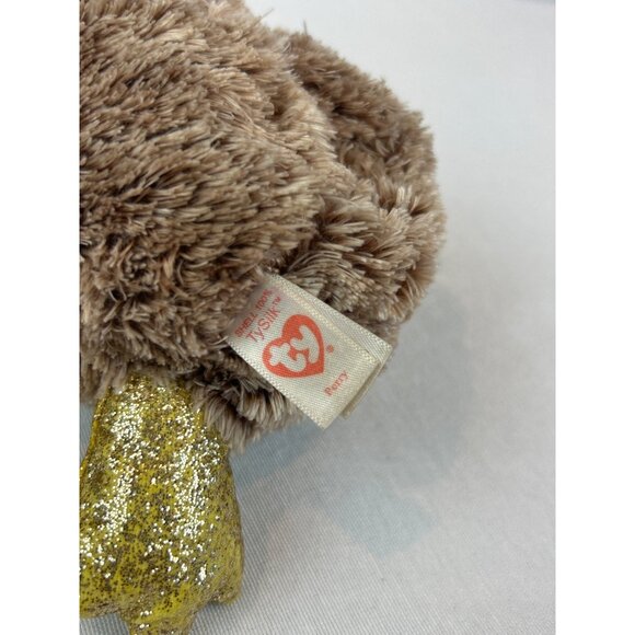 Ty Beanie Boos 9in Perry Platypus Plush Toy Glitter Gold Feet and Bill - Picture 3 of 7